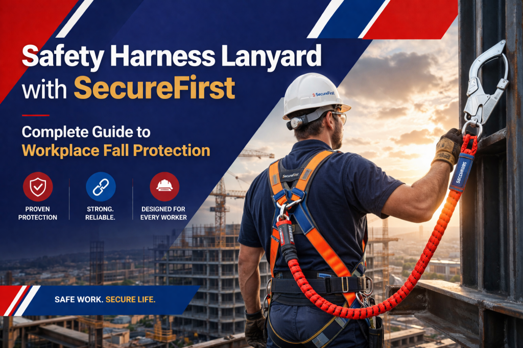 Safety Harness Lanyard with Secure First