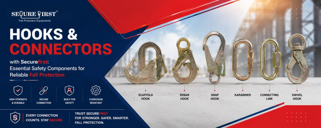 Hooks & Connectors with Securefirst: Essential Safety Components for Reliable Fall Protection
